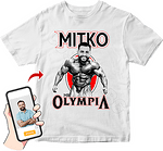 Тениска с фотомонтаж (снимка) Mr. Olympia-Copy