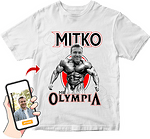 Тениска с фотомонтаж (снимка) Mr. Olympia-Copy