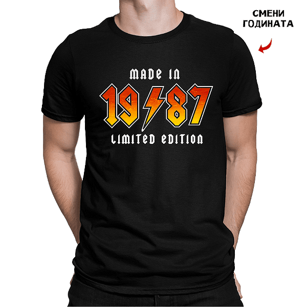 Винтидж тениска AC DC (смени годината)