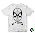 Детска тениска за оцветяване Spider-Man маска