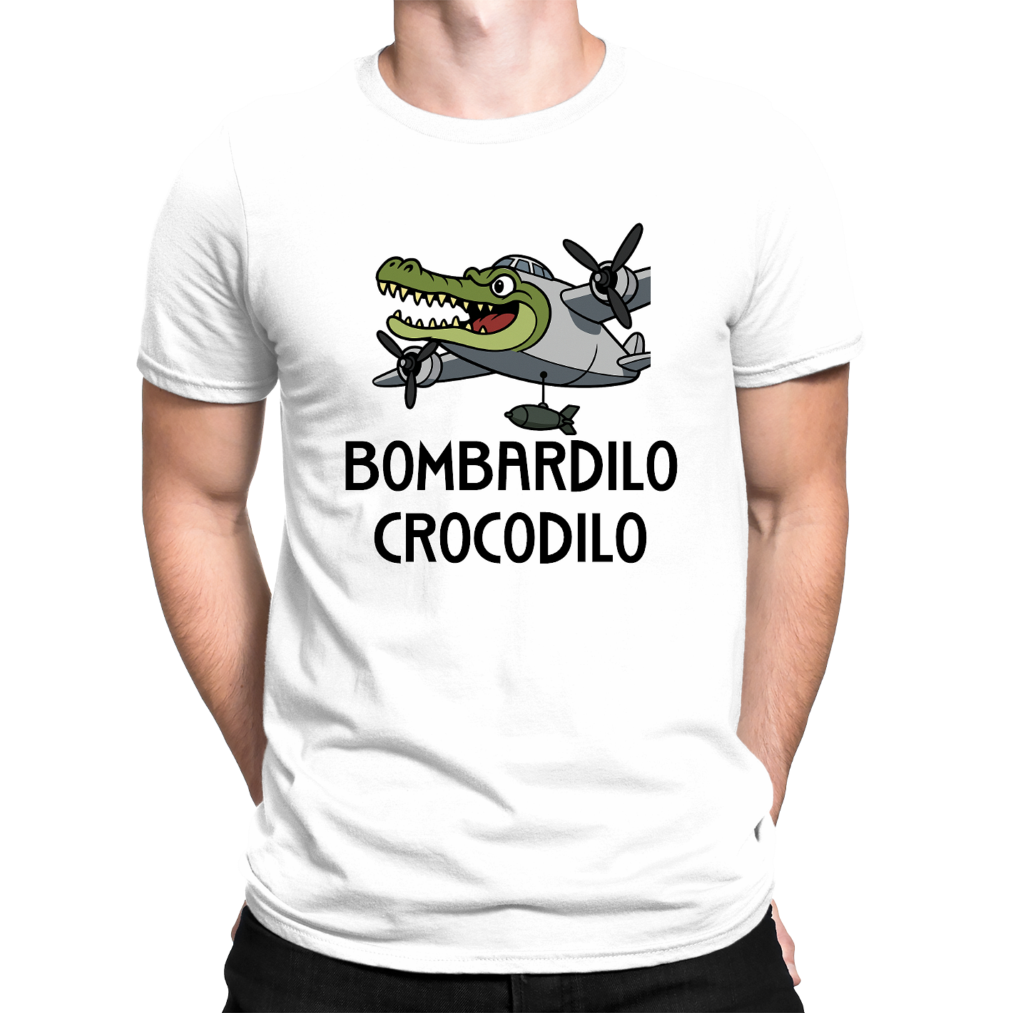 Тениска Brainrot - BOMBARDILO CROCODILO