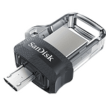 USB памет SanDisk Ultra Dual Drive m3.0, 64GB, OTG, Черен