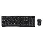 Kомплект безжични клавиатура с мишка Logitech MK270, 2.4 GHZ, Черен