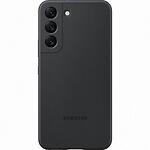 Оригинален силиконов калъф за Galaxy S22+ S906 Silicone Cover Black EF-PS906TBEGWW