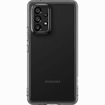 Оригинален силиконов калъф за Samsung Galaxy A53 5G Soft Clear Cover Black EF-QA536TBEGWW