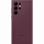 Оригинален силиконов калъф за Galaxy S22 Ultra S908 Silicone Cover Burgundy EF-PS908TEEGWW