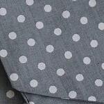 Grey white polka dots