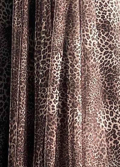 Дълга бална рокля с тъмен леопардов принт