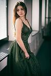 Рокля Зелена омая Verne Prom