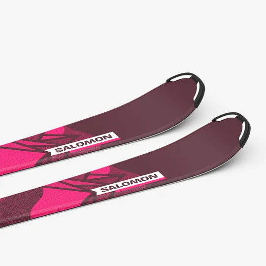 Детски Ски Salomon SKI SET L LUX Jr S + C5 GW J75Bordeau/Pink