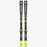 Ски Salomon Ski Set E S/Max 10 + M12 Gw F80 Bk/Acid Green/Wht