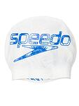 Детска Шапка за плуване Speedo REV SILC CAP JU - WHITE/BEAUTIFUL BLUE