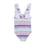 Детски Бански COLOR KIDS Swimsuit W. Frills - AOP Lavender Mist