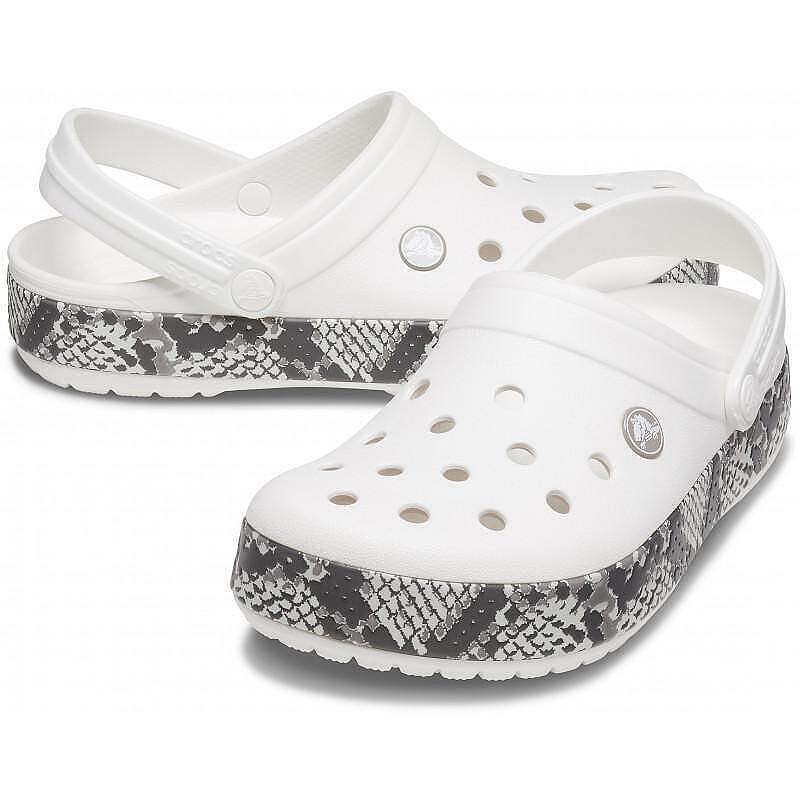 Crocband snake print clog new arrivals