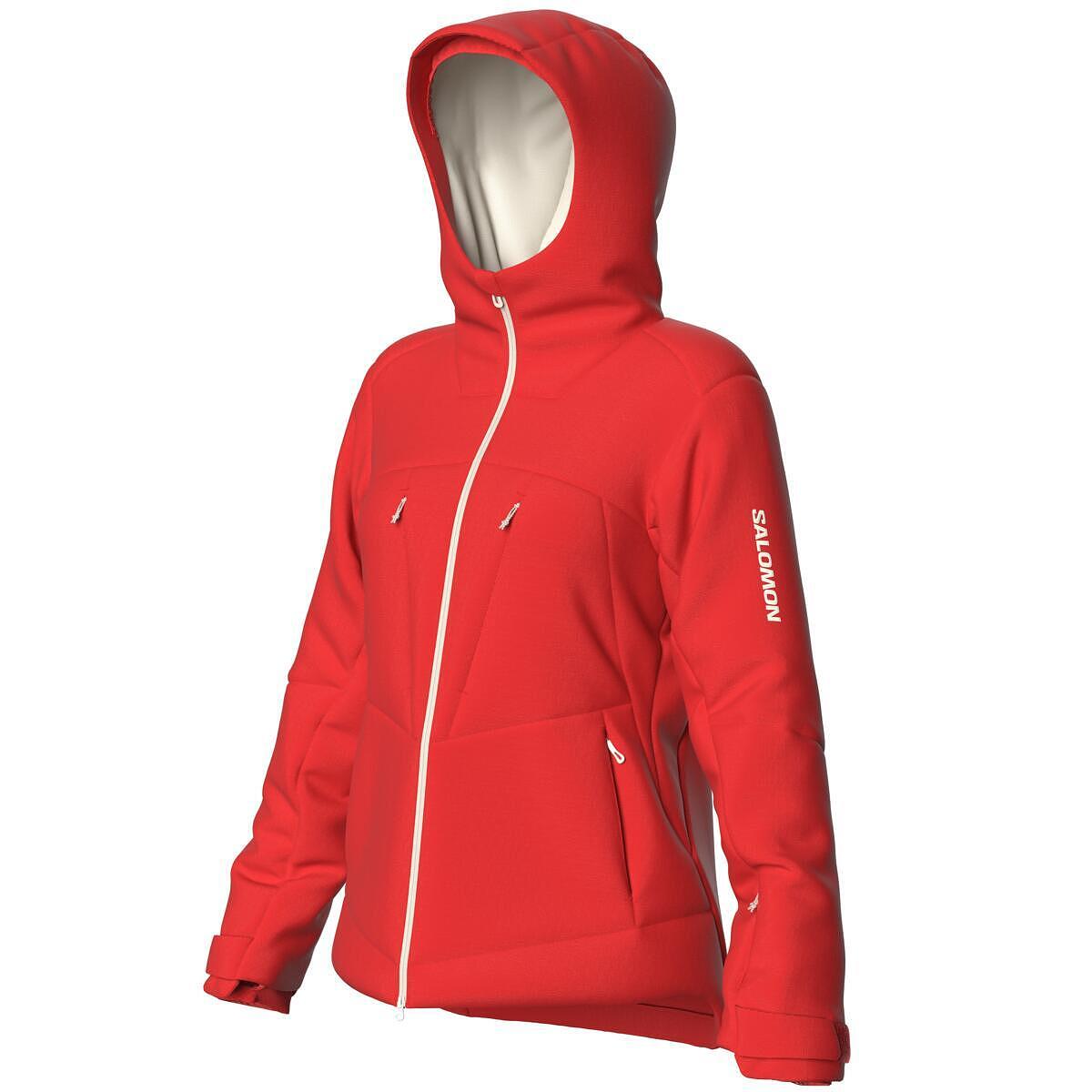 Дамско Ски Яке Salomon Highland Jacket W Fiery Red