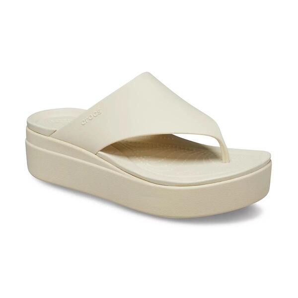 CROCS BROOKLYN FLIP 208727 BONE W6
