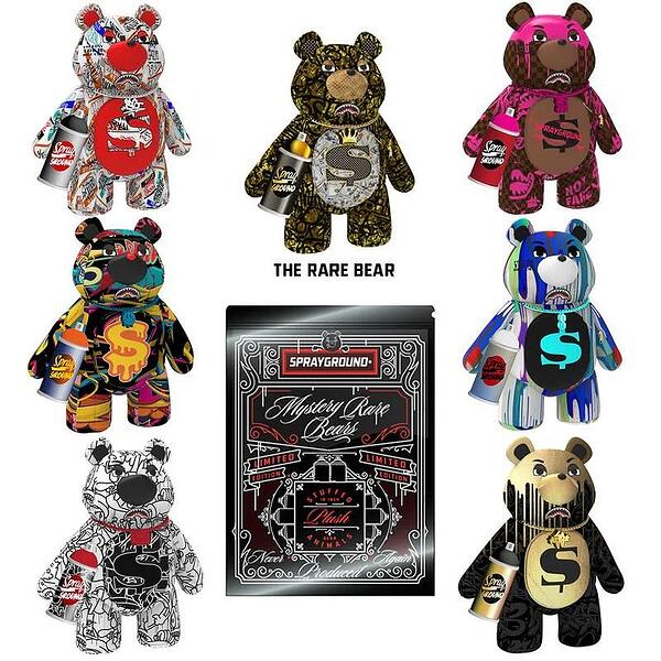 SPRAYGROUND MYSTERY RARE BEARS