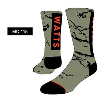 SOCKS 1XBOWLE MINIMAL CAMO OLIVE 38/42