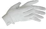Бели памучни ръкавици