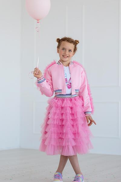 Късо яке в розово