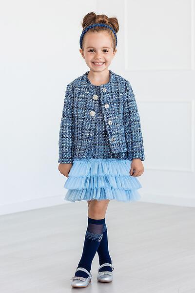 Сако от букле  в синьо