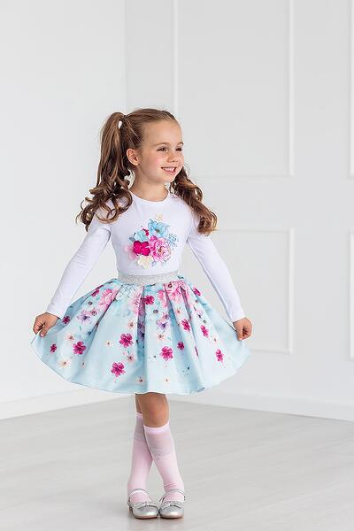 Блузка с флорален принт