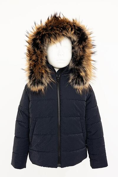 Момчешко яке с косъм от ракун