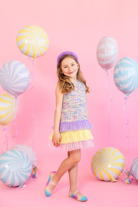 Рокля от букле Rainbow