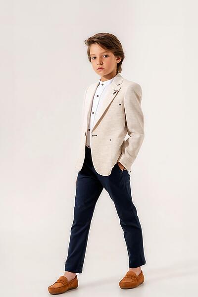 Костюм в бежово райе-Copy