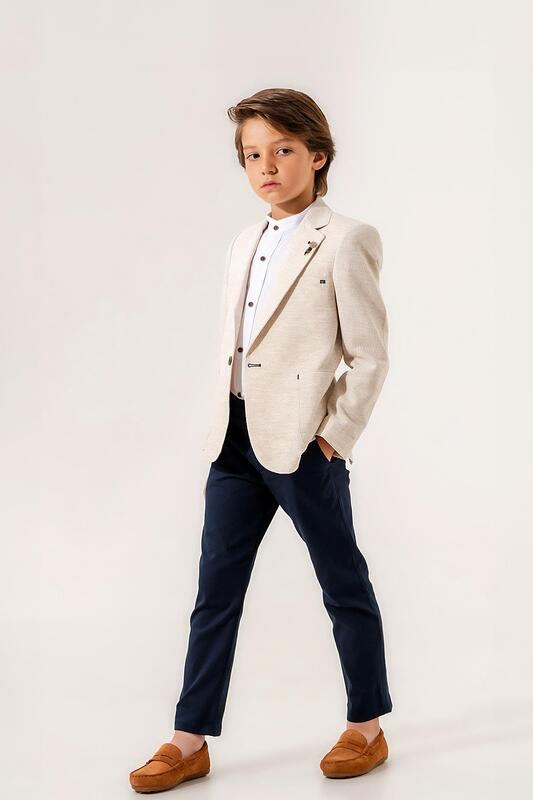 Костюм в бежово райе-Copy