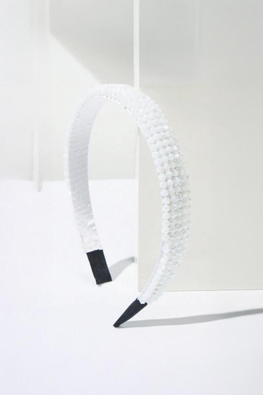 Диадема с кристали в прасковен цвят-Copy