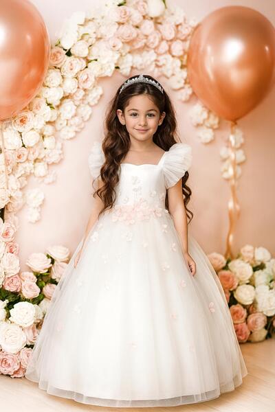 Дизайнерска детска рокля за шаферки