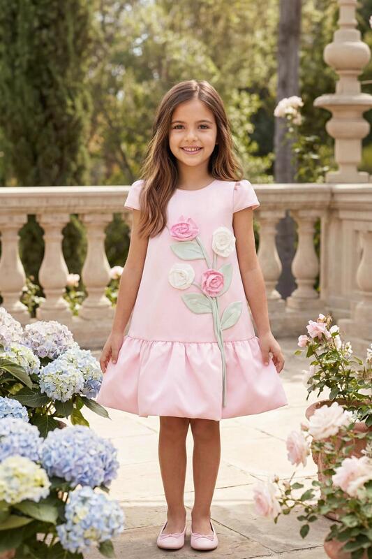 Детска рокля Pink Garden Roses