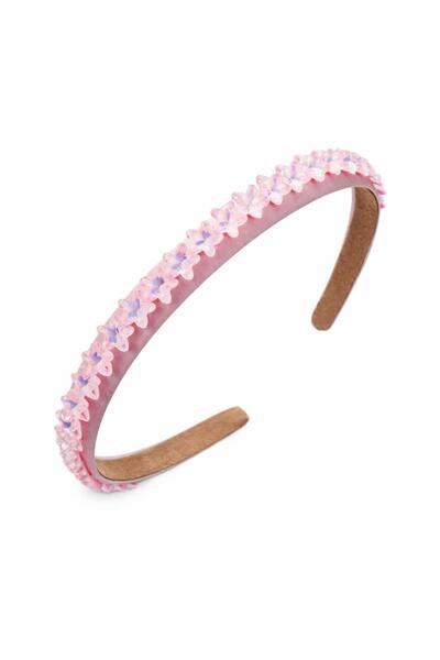 Диадема в розово с перли и кристали-Copy