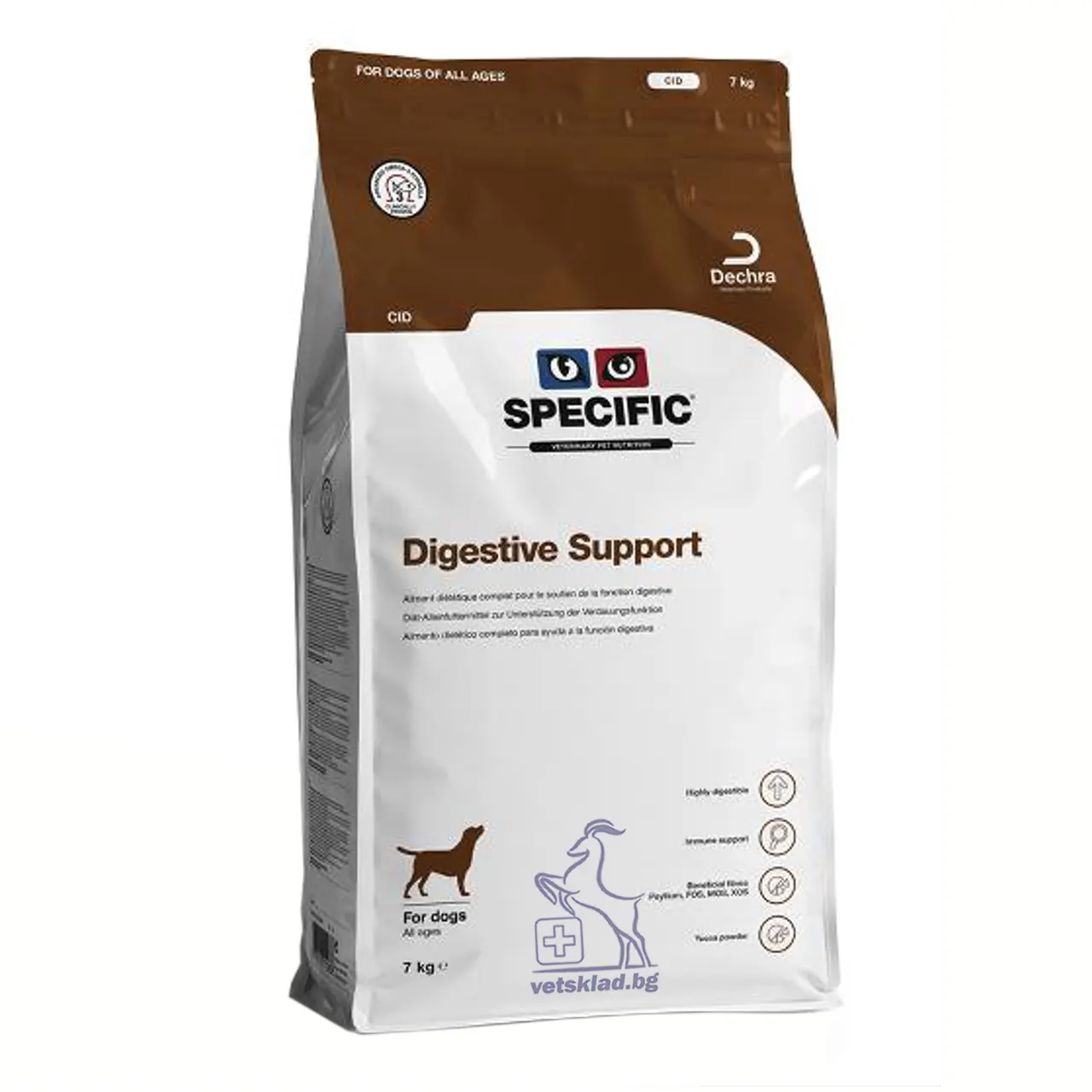 Dechra Specific CID Digestive Support лечебна храна за кучета с храносмилателни нарушения 2