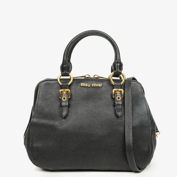 Miu Miu Vitello Lux Mughetto Satchel Bag