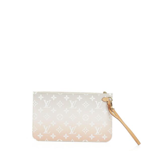 LOUIS VUITTON MONOGRAM BY THE POOL NEVERFULL MM POCHETTE LIGHT PINK