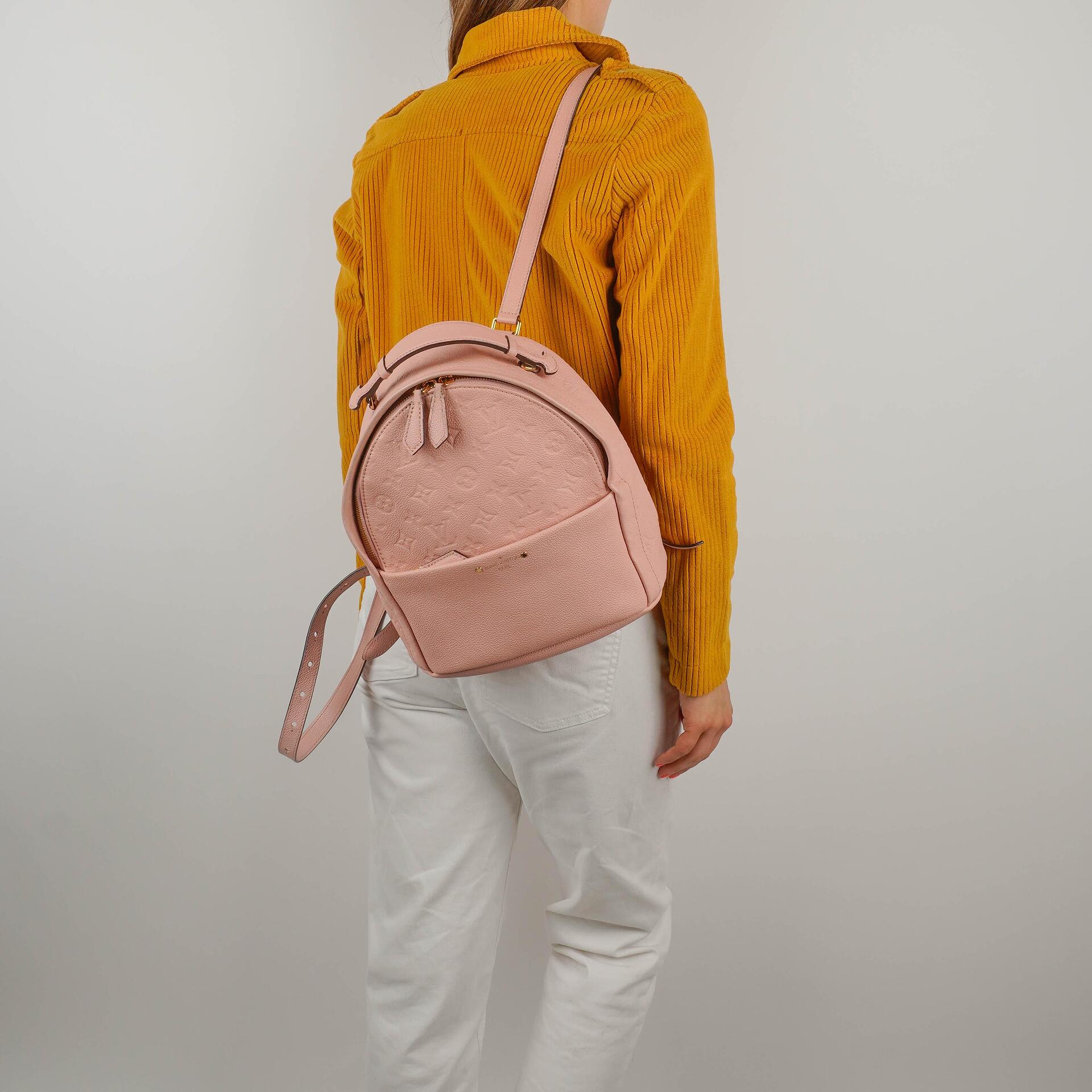 Louis Vuitton Sorbonne Backpack In Rose Poudre Monogram Empreinte Leather