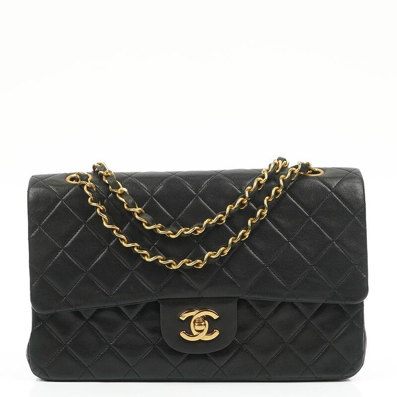 Chanel Timeless Classic Double Flap Bag In Black Quilted Leather And 24K  Gold-Plated Hardware