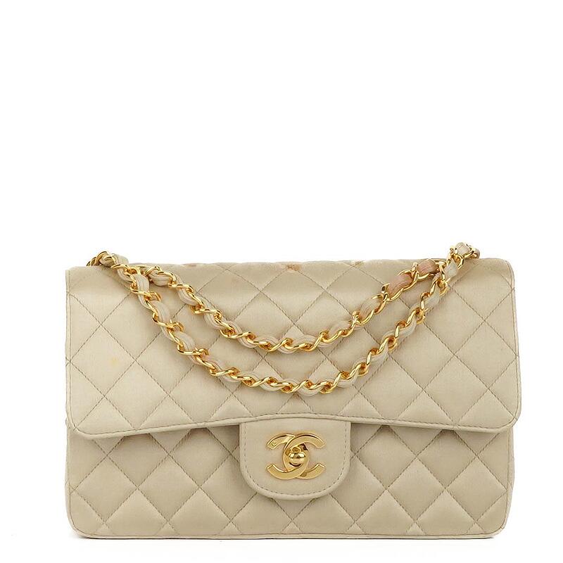 Chanel bag 2024 with gold plate