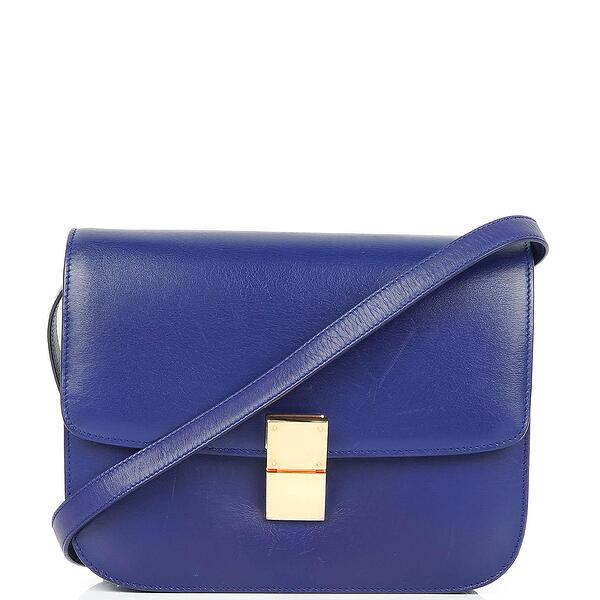 Celine medium classic bag in box calf women online stores