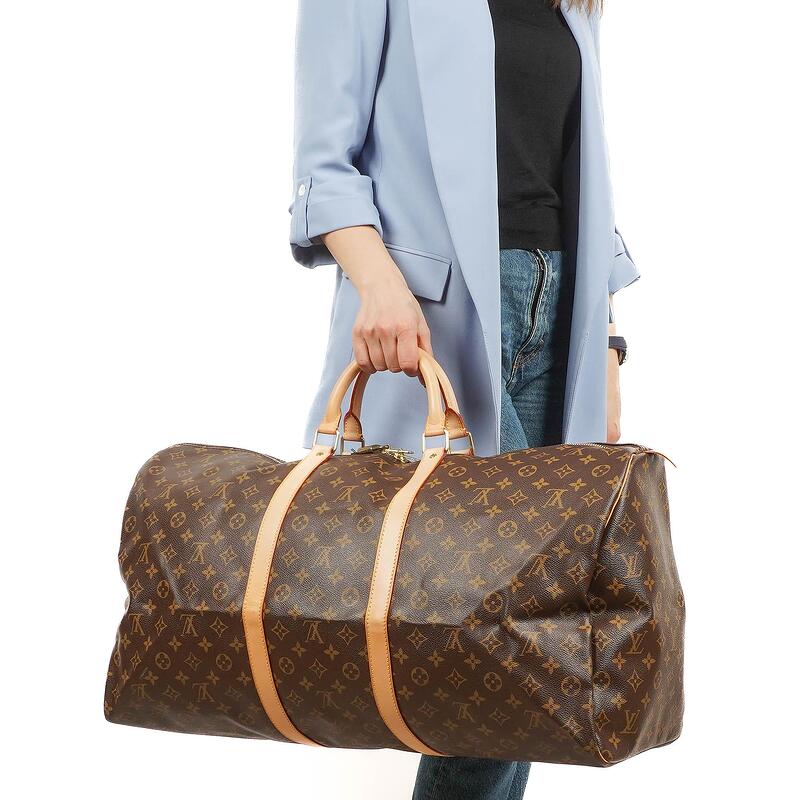 Louis Vuitton Keepall 60 Monogram Canvas Travel Bag