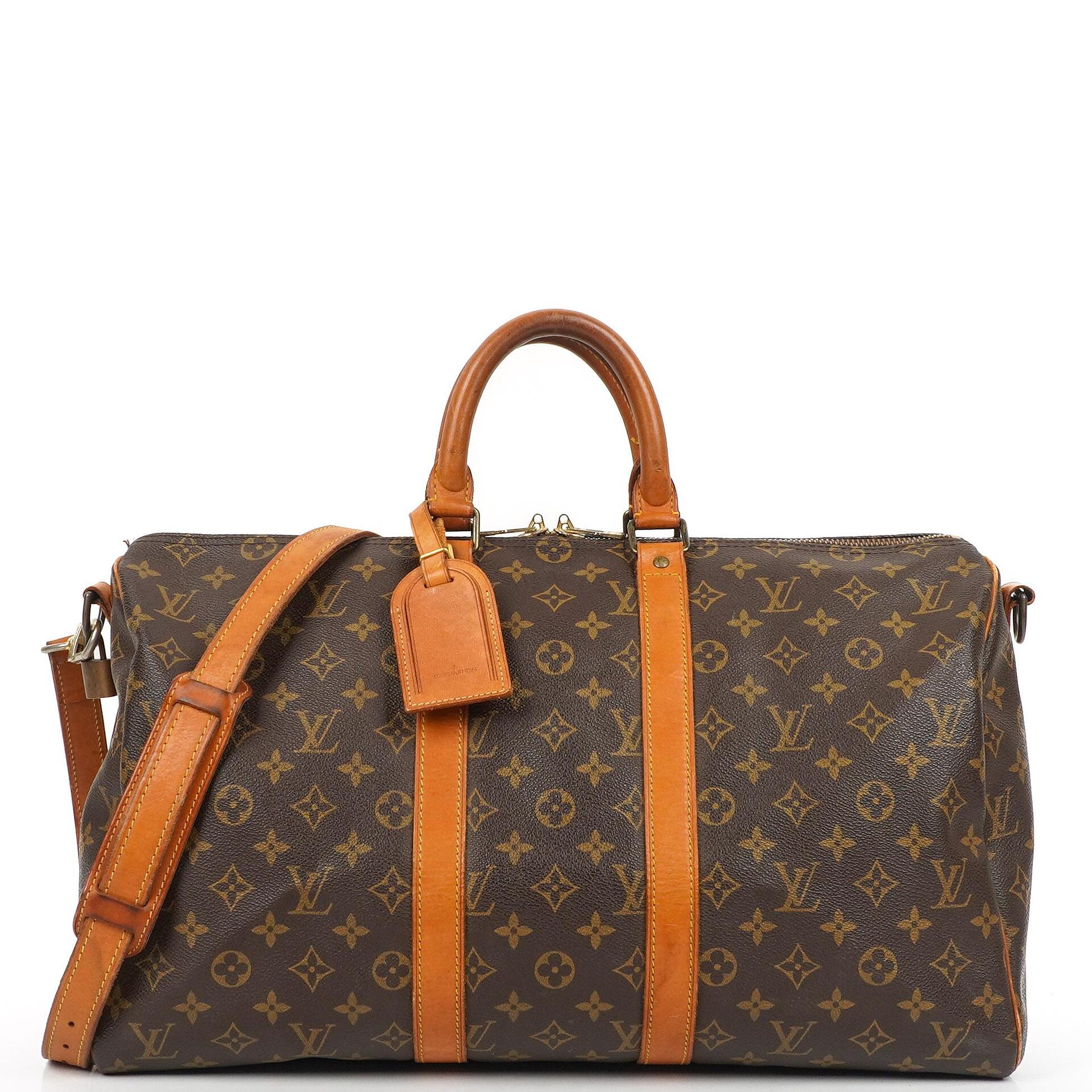 Louis Vuitton Malletier Keepall 45 Bandouliere Monogram Canvas