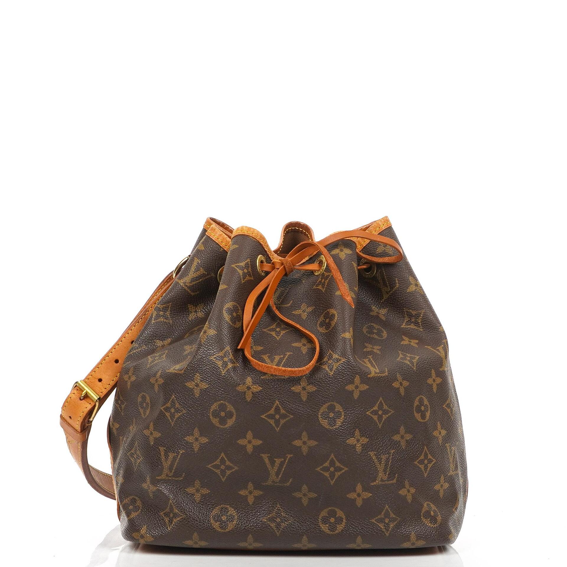 Louis Vuitton Petit Noe Monogram Canvas Shoulder Bag