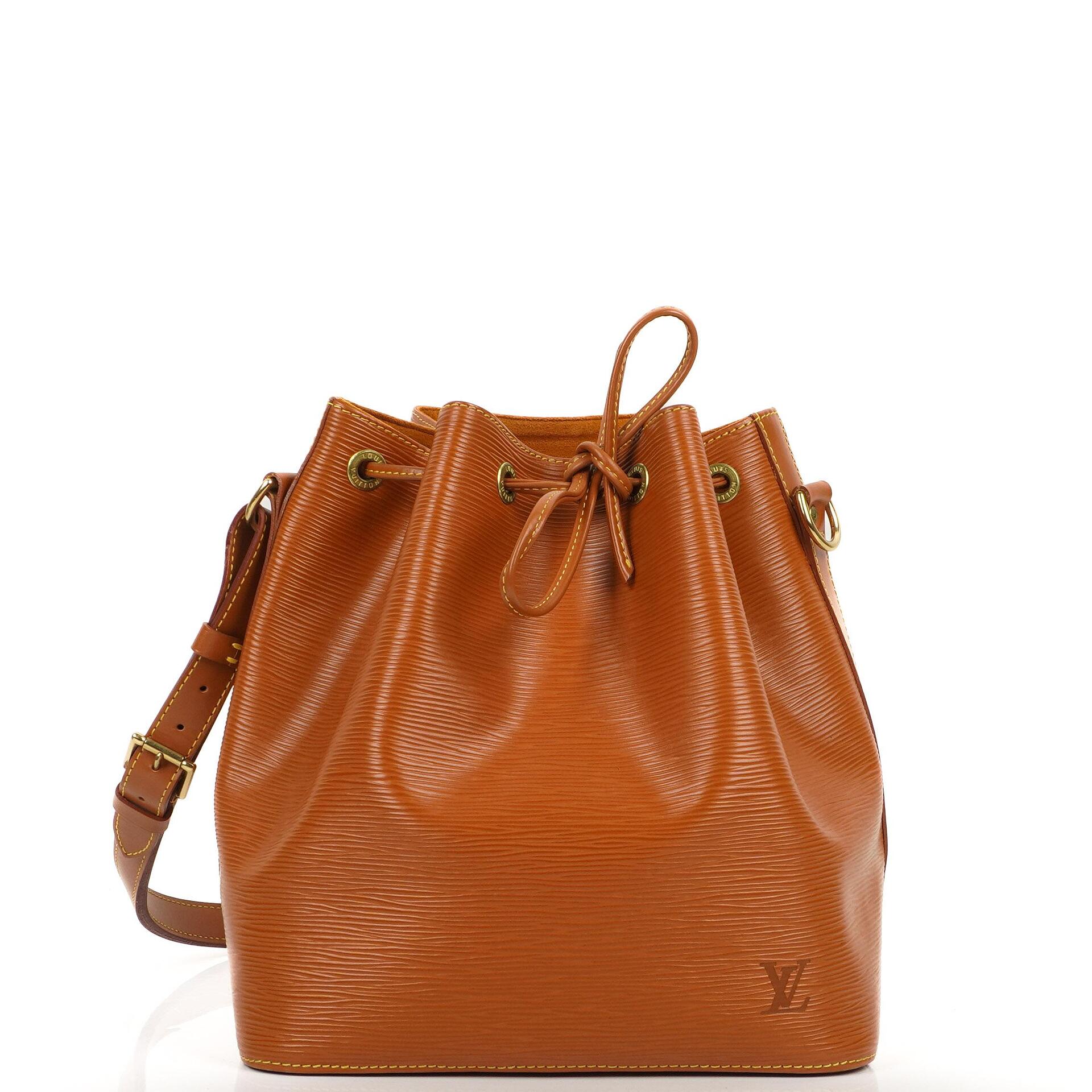 Pre-Loved Louis Vuitton Petit Noe Cognac EPI Leather Shoulder Bag