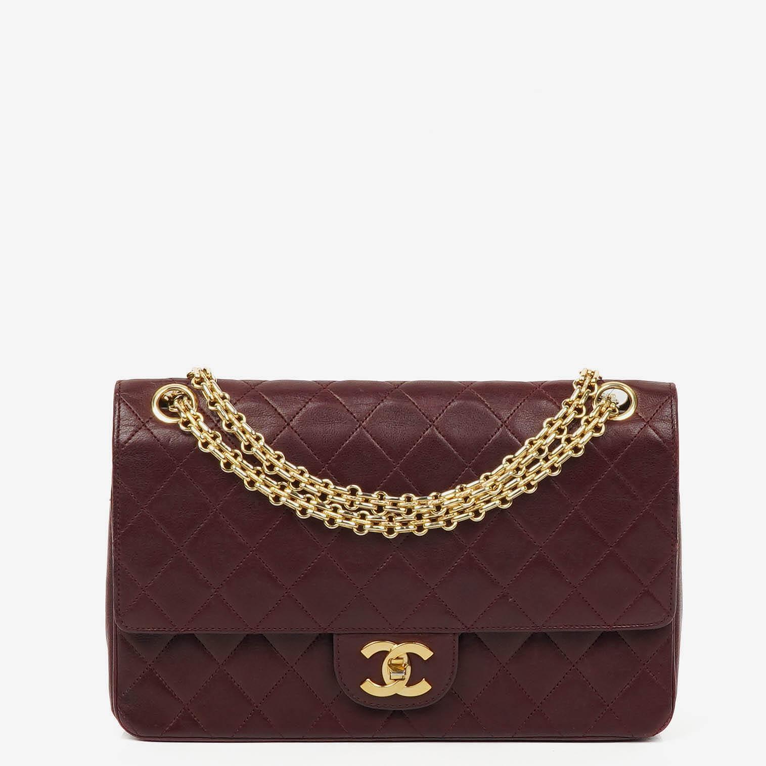 Chanel vintage classic medium double flap bag shop