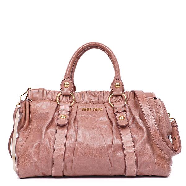 MIU MIU Vitello Lux Mini Bow Bag Loto 136737 | FASHIONPHILE