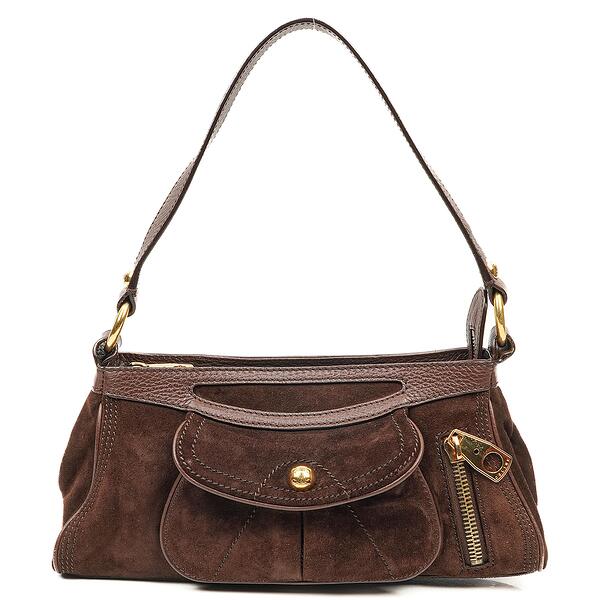 バッグ OLD CELINE SUEDE MACADAM SHOULDER BAG CELINE shoulder bag macadam pattern suede brown total mc00 2