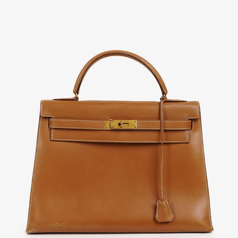 Pre-owned Hermes Kelly 32 Sellier Vintage Natural Chamonix With