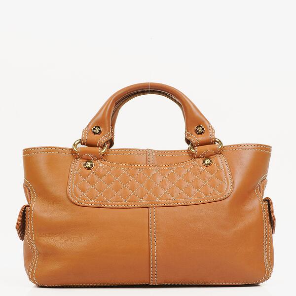 バッグ CELINE C MACADAM LEATHER BOOGIE HAND BAG CELINE Vintage C Macadam Hand bag Black Boogie Bag Canvas